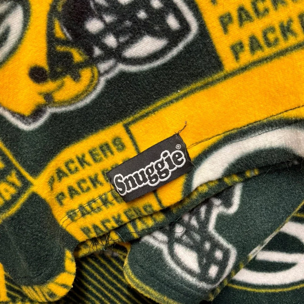 Gorpcore Unisex Snuggie Green Bay Packers Wearable Blanket OS Green Gold